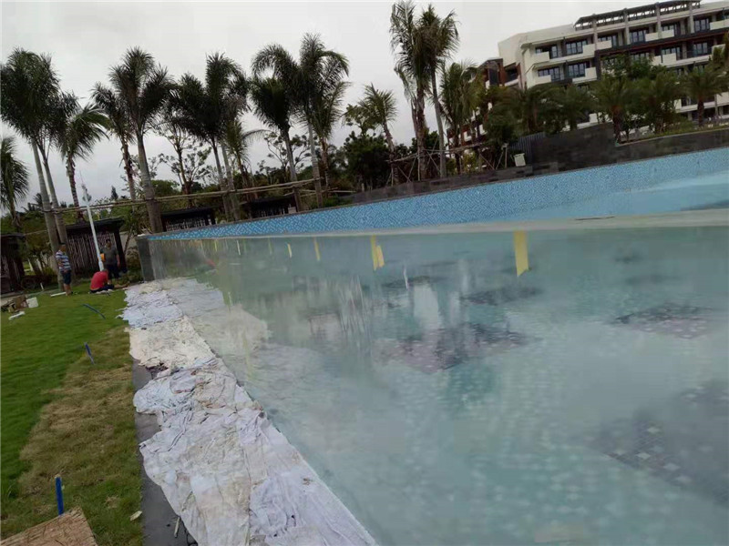 कस्टम कट आउटडोर एक्रिलिक स्विमिंग पूल पैनलों